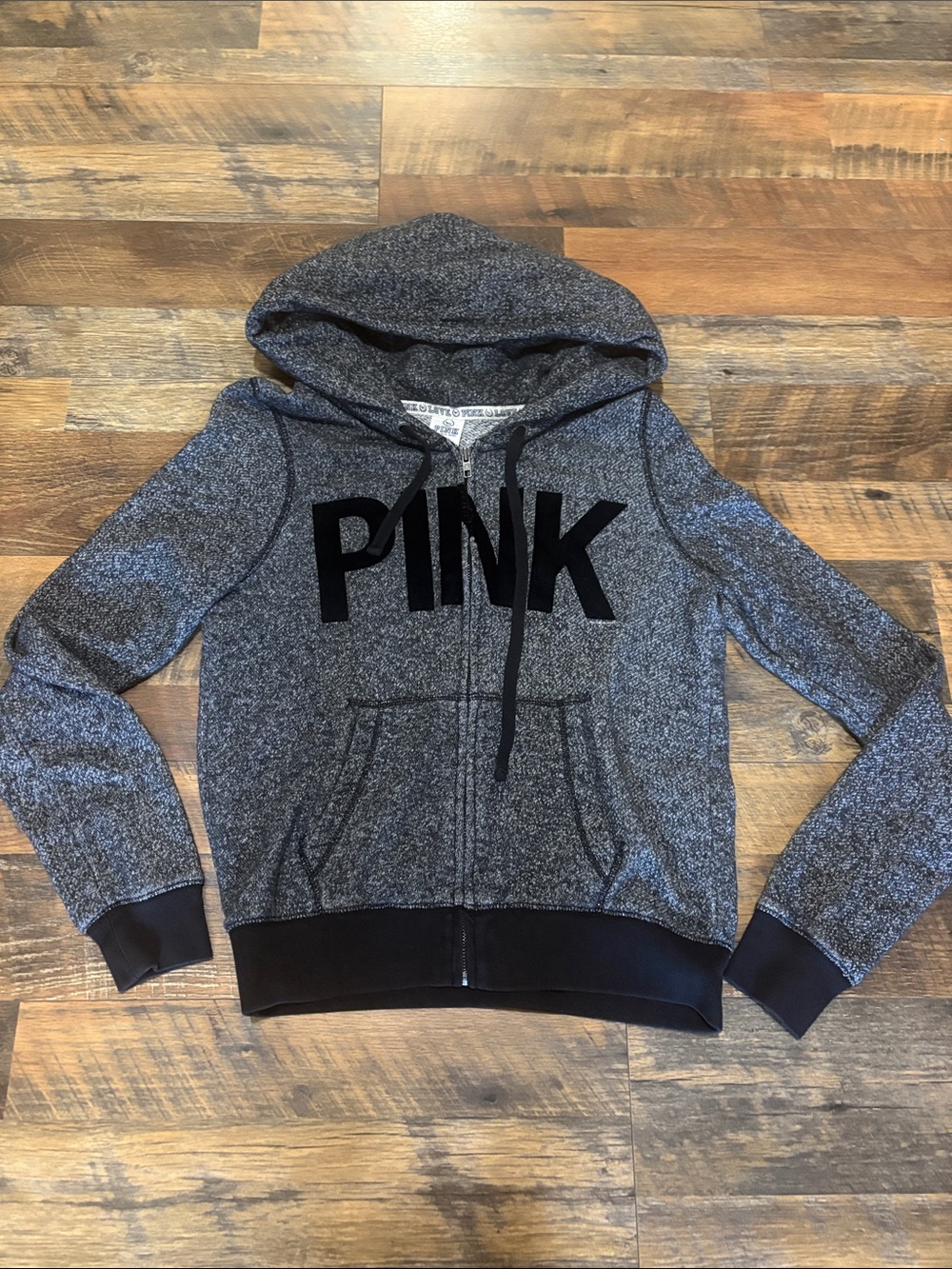 PINK Victoria's Secret Gray Full-Zip Hoodie